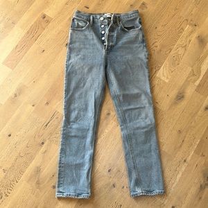 AGOLDE High Waist Crop Straight Kiley